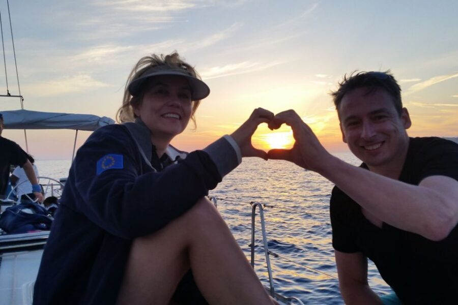 Santorini Caldera: Sunset Sailing Cruise with Meal - What the Crew Setup Feels Like With a Small Group (Up to 10)