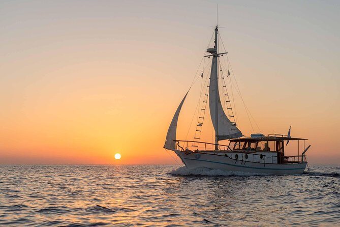 Santorini Caldera Sunset Traditional Cruise with Meal and Drinks - Ammoudi Bay to Vlychada: the cruise that actually feels like a day on the water