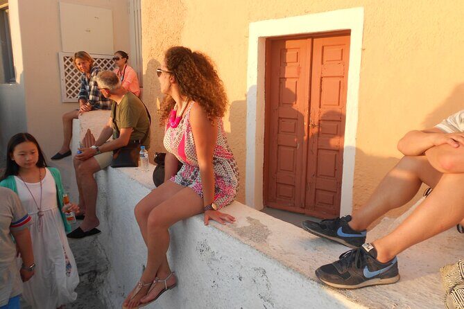 Santorini car tour with a local - Perivolos Beach: black sand downtime without the hassle