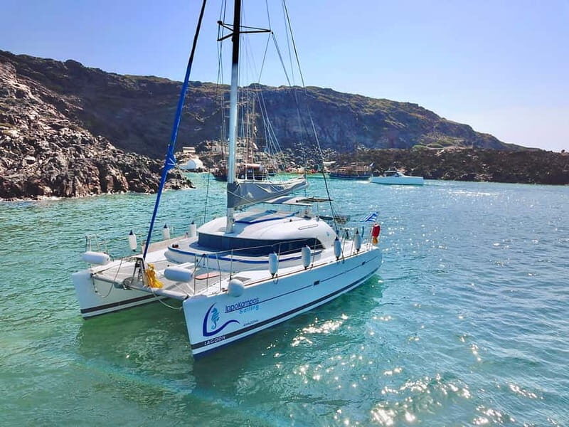 Santorini: Catamaran Cruise with Food and Drinks - Mesa Pigadia: snorkeling plus the onboard BBQ you’ll actually remember