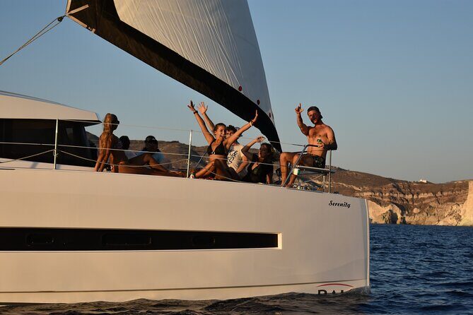 Santorini Catamaran Cruise with Fresh Meal and Open Bar - Key highlights worth knowing before you go