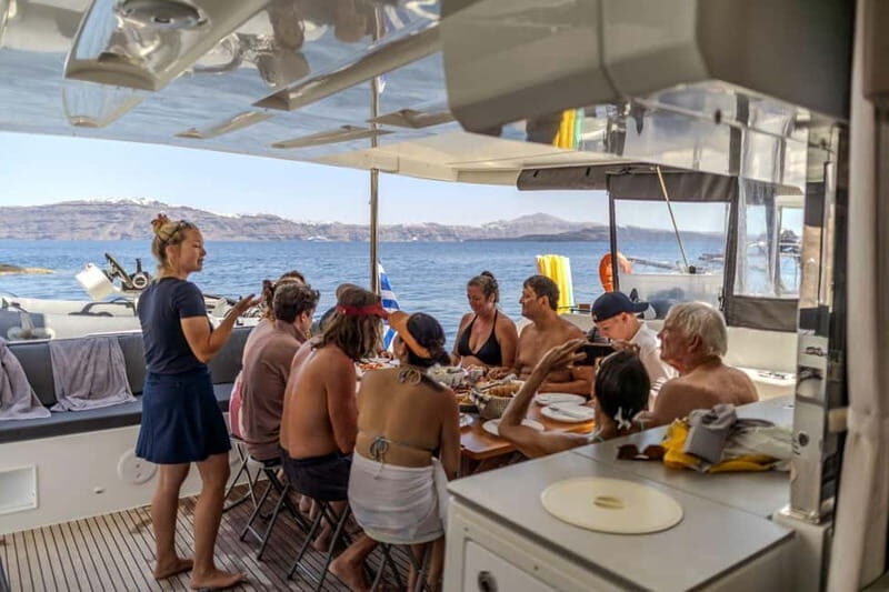 Santorini: Catamaran Cruise with Fresh Meal & Open Bar - Crew Energy, Boat Comfort, and Small Details That Improve the Day