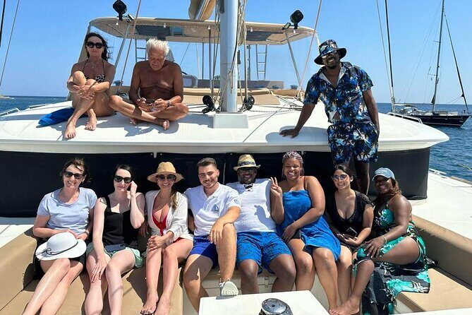 Santorini Catamaran Cruise: with Lunch, BBQ, Open Bar, Transfers - From Red Beach to Classic Sail-Pasts: The Best Part Is the Motion