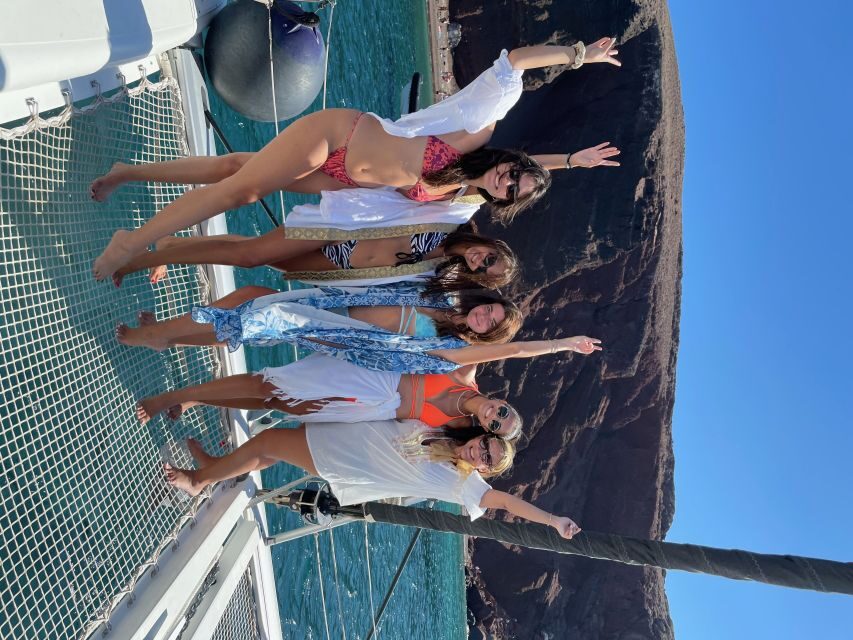 Santorini: Catamaran Cruise with Meal & Open Bar - Key things to know before you go