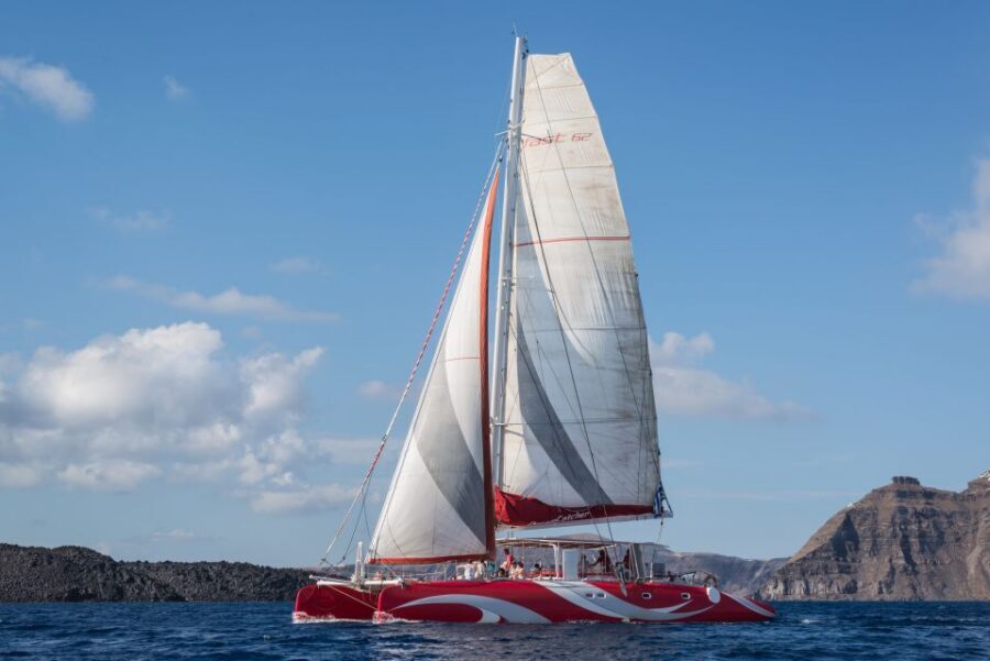 Santorini: Dream Catcher 5-hour Sailing Trip in the Caldera - Hot springs and the volcano: seeing the Caldera’s real story