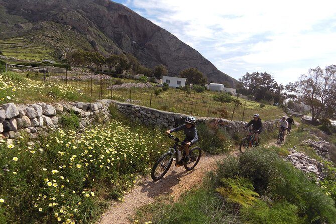 Santorini E-bike Adventures - The Original Bike Tours - Emporio-Style Streets and the Pirate-Raid Story Thread
