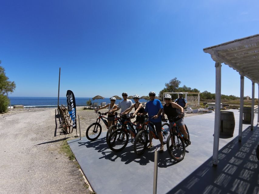 Santorini: Electric Mountain Bike Adventure - Small group + guides like Katarina and Vassilis: the main reason this works