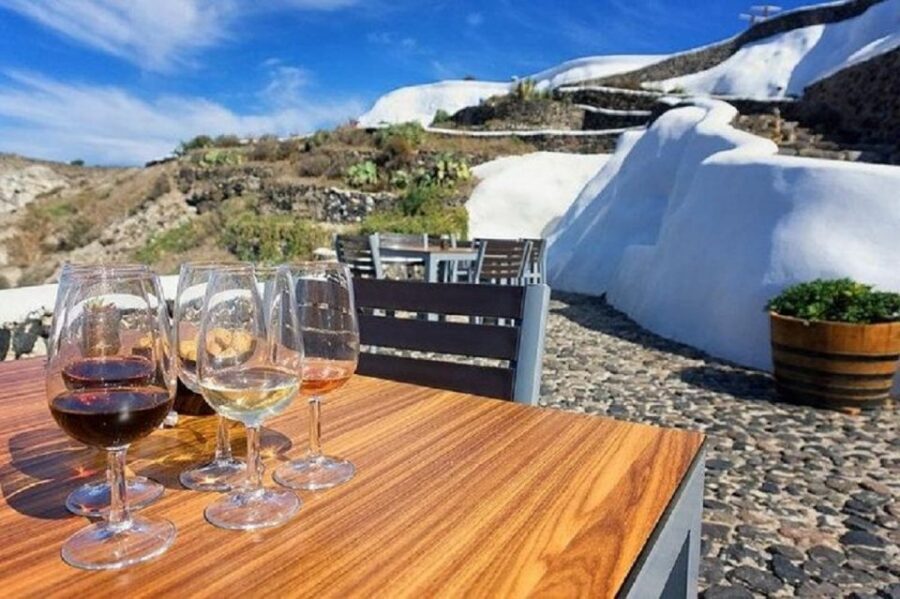 Santorini: Fira Town Walking Tour with Wine Tasting - Fira’s Venetian district and the church-and-view approach
