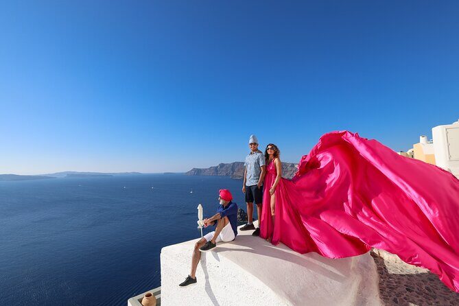 Santorini Flying Dress Photography - How the Assistant Makes the Dress Fly (And Keeps It Fun)