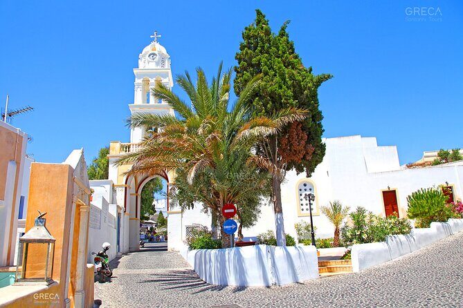 Santorini Full-Day Private Experience Wine Tasting Included - Megalochori’s traditional lanes and Red Beach’s volcanic color