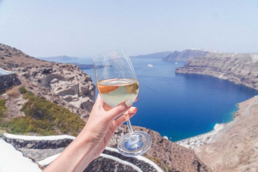 Santorini: Guided Wine Tour with Pickup and Snacks - Views beyond wine: Prophet Elias and a quick monastery visit