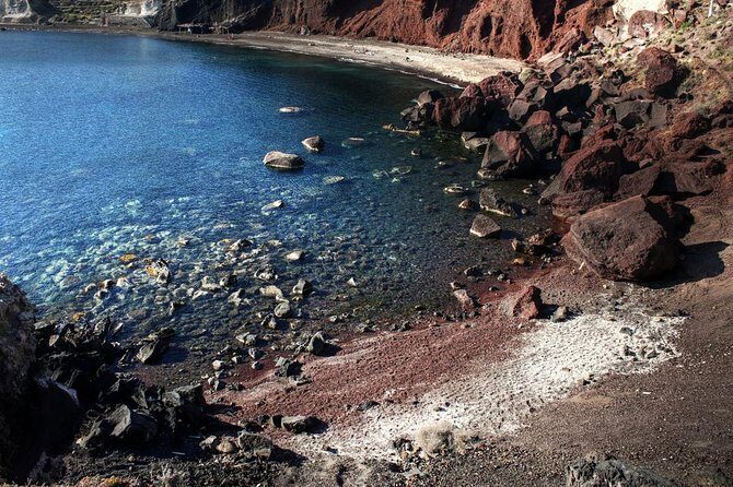 Santorini Half Day Afternoon Private Tour - Perissa Black Sand Beach: Swimming Time and Easy Meal Options
