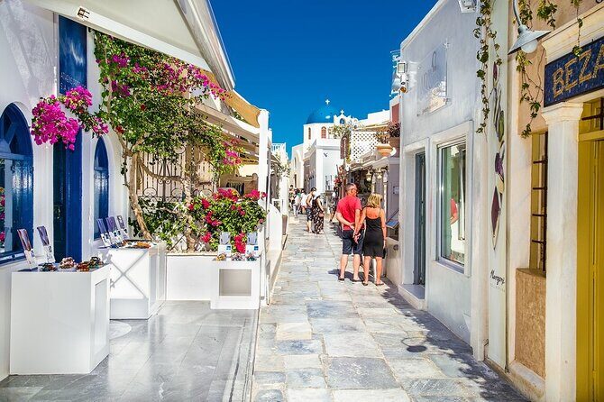 Santorini Highlights Half-Day Private Tour - Firostefani’s blue dome and the volcano-and-sea perspective