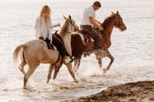 Santorini: Horse Riding to the Black Sandy Beach (Eros beach) - How Much Beach Riding Do You Actually Get?