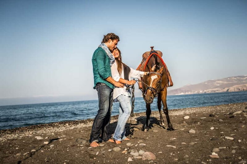 Santorini: Horseback Riding on the Black Sandy Eros Beach - Meeting at the Santorini Horse Riding Stables: time, gear, and first nerves