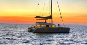 Santorini: Luxurious Catamaran Cruise with Meal & Open Bar - The Boat Setup: Newer Catamarans and a Comfort-First Vibe