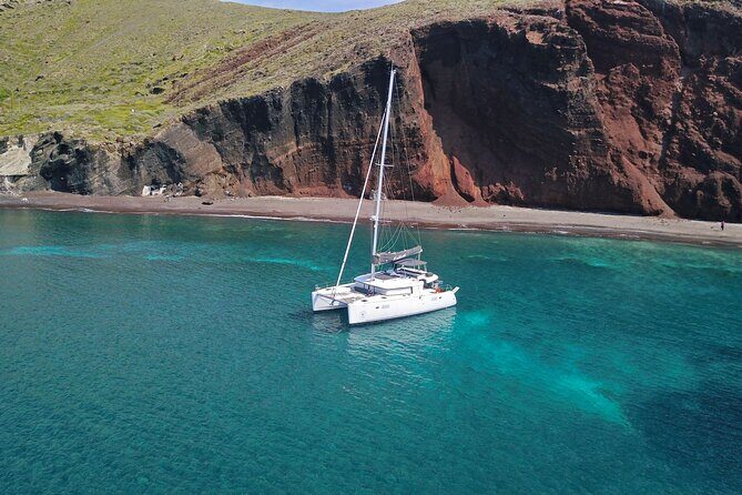Santorini: Luxury Catamaran Cruise with Fresh Fish BBQ & Drinks - Price and value: what you’re paying for at $151.38