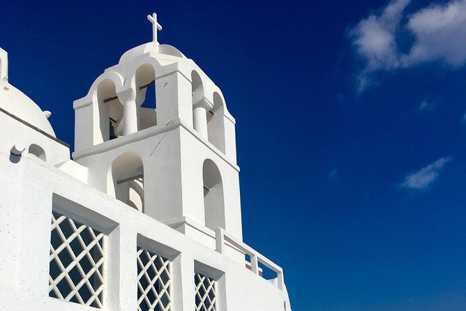 Santorini Luxury Custom Private Tour with Local guide - Megalochori’s village streets: Marmita bell tower and prehistory vibes