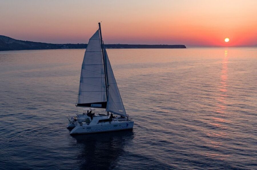 Santorini: Luxury Sunset Cruise with Dinner & Open Bar - Red, White, and Black beaches: the quick stops that still feel special
