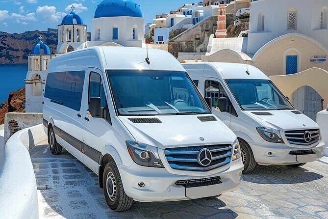 Santorini: Main Port Shared Shuttle - Bus to Hotels or Airport - Key things to know before you go