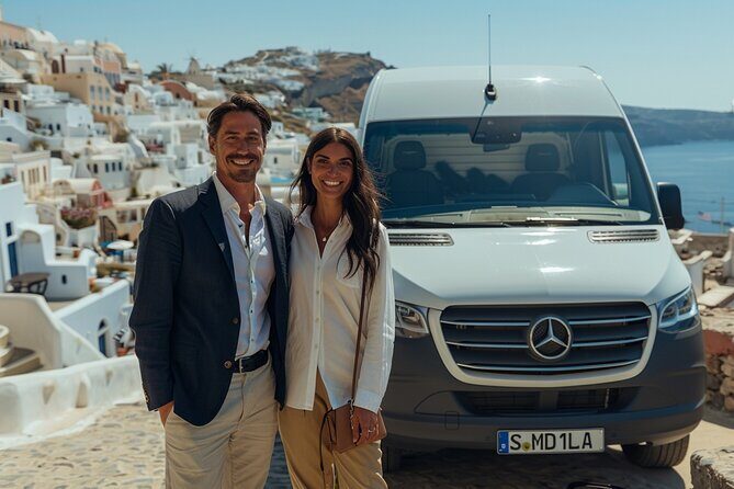 Santorini: Main Port Shared Shuttle - Bus to Hotels or Airport - Comfort, Communication, and Luggage Care