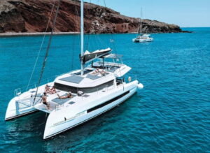 Santorini: Majestic Catamaran Cruise with Meal and Drinks - What’s included onboard: the meal, the drinks, and the little extras