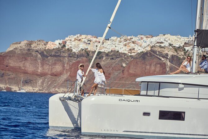 Santorini Oia: Caldera Luxury Day Cruise with BBQ & Drinks - The boat and service style: attentive crew, smooth ride, real hospitality