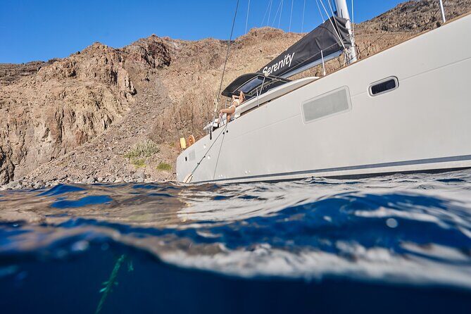 Santorini Oia: Caldera Luxury Day Cruise with BBQ & Drinks - Price and value: $143.79 for views, swims, lunch, and unlimited drinks