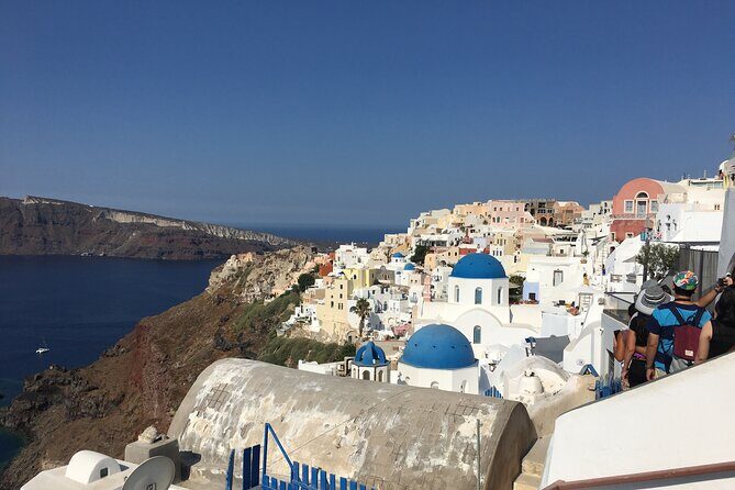 Santorini Panoramic Tour - Pirgos from the car, then Megalochori’s traditional lanes