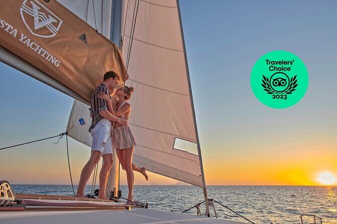 Santorini Platinum Catamaran Cruise with Meal, BBQ and Open Bar - Value Breakdown: BBQ, Unlimited Drinks, Snorkel Gear, and Transfers