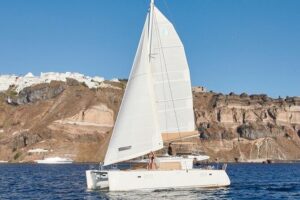 Santorini Platinum Catamaran Cruise with Meal, BBQ and Open Bar - The 5-Hour Flow: Where You Start and How the Day Feels