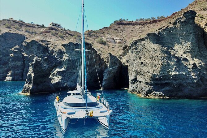 Santorini: Premium Small-Group Catamaran Cruise with Food/Drinks - Price and what you actually get for your money