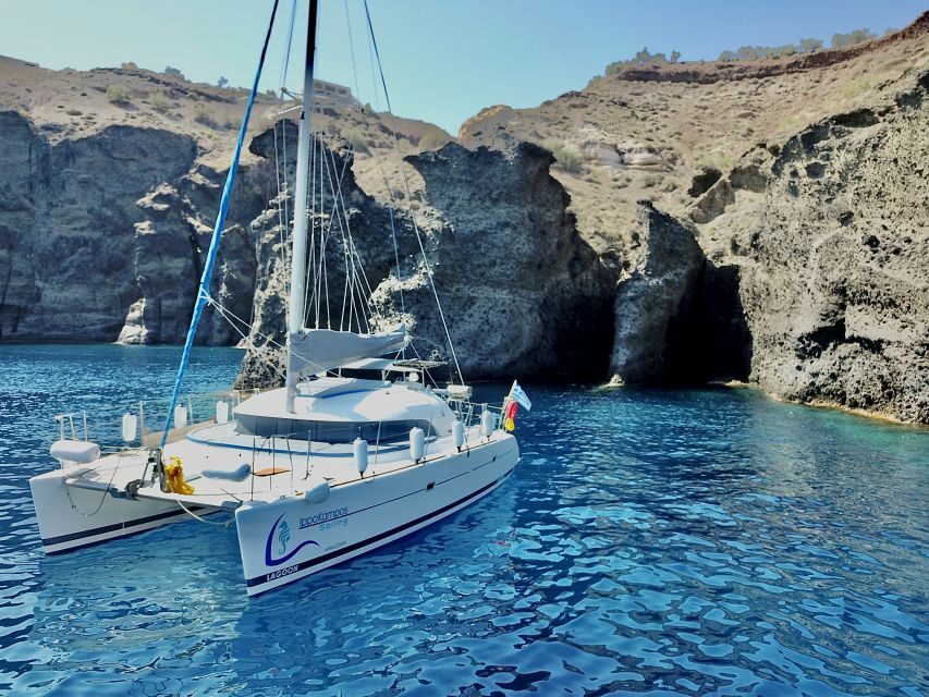 Santorini: Private All-In Catamaran Cruise, with Food|Drinks - Price and Value for a Private Group Up to 2