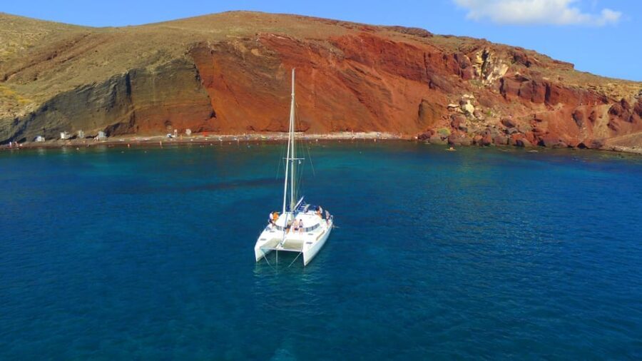 Santorini: Private Catamaran Cruise with Food & Drinks - A Santorini Catamaran Cruise You Can Actually Customize