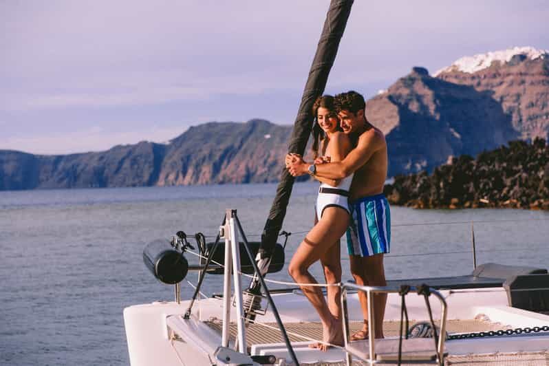 Santorini: Private Catamaran Tour with BBQ Meal and Drinks - Why a private Santorini catamaran from Vlychada feels different