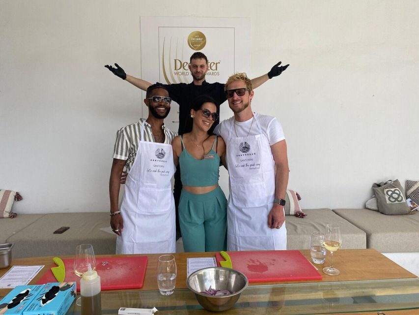 Santorini: Private Cooking Class and Wine Tasting Tour - Lunch, Aperitifs, and Eating What You Cook