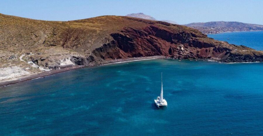Santorini: Private Day Cruise with a BBQ meal and Open Bar - Pickup From Your Accommodation and a Smooth Start in Vlychada