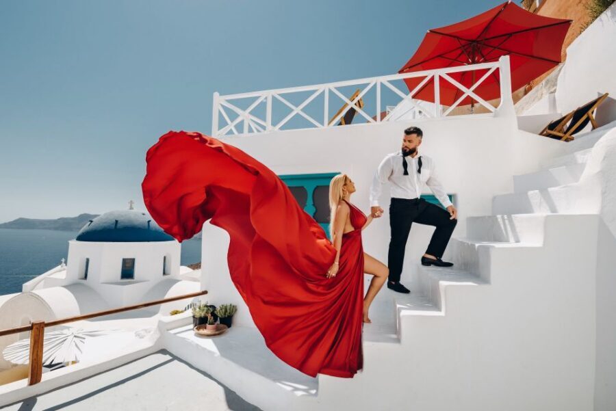 Santorini: Private Flying Dress Photoshoot Experience - Key points you should know before you go