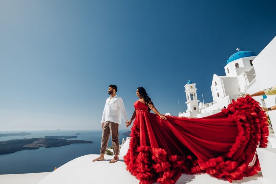 Santorini: Private Flying Dress Photoshoot Experience - Where you’ll shoot in Santorini: pick your mood, not just your landmark