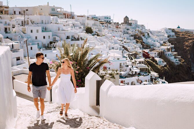 Santorini Private Photo Shoot - Tour - The Blue Dome church stop and view hunting, without the tourist stampede