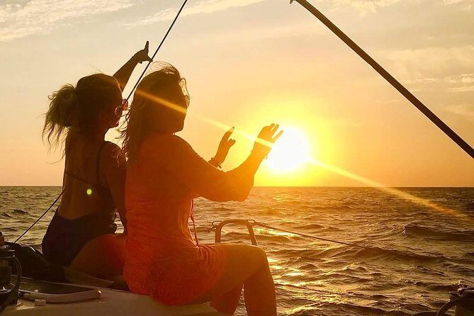 Santorini Private Sunset Sailing Tour with Dinner, Drinks &Transfer included - Captain George, Elias, and Ina: The Crew Makes It Feel Personal