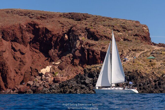 Santorini Private Sunset Sailing Tour with Dinner, Drinks &Transfer included - Thirassia Swim Stop and the Sunset From the Eastward View
