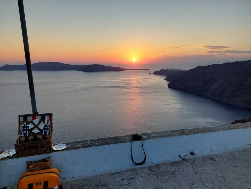 Santorini: Private Sunset Tour with Picnic & Transfer - Pickup in Thera, then straight to the best viewpoints