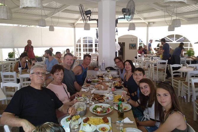 Santorini Private Tour With Food Experience - Perissa Black Sand Beach: Sea Time and Local Specialties