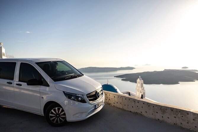 Santorini: Private Transfers To / From the Airport (JTR) - The ride to your hotel: A/C comfort, luggage help, and local tips