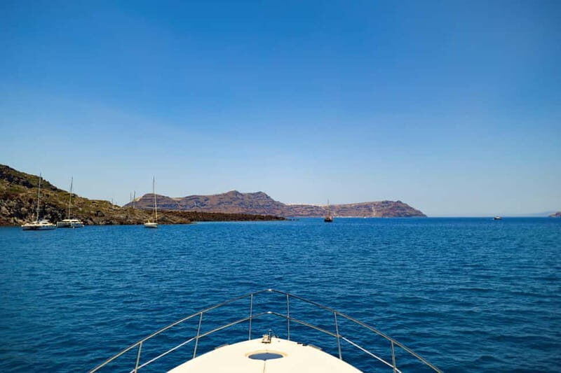 Santorini: Private Yacht Experience of Timeless Elegance - How the Day Moves: Pickup, Van Ride, and Vlychada Marina