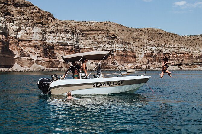 Santorini Rent a Boat Without License - No-License Skippering in Santorini’s Caldera Waters