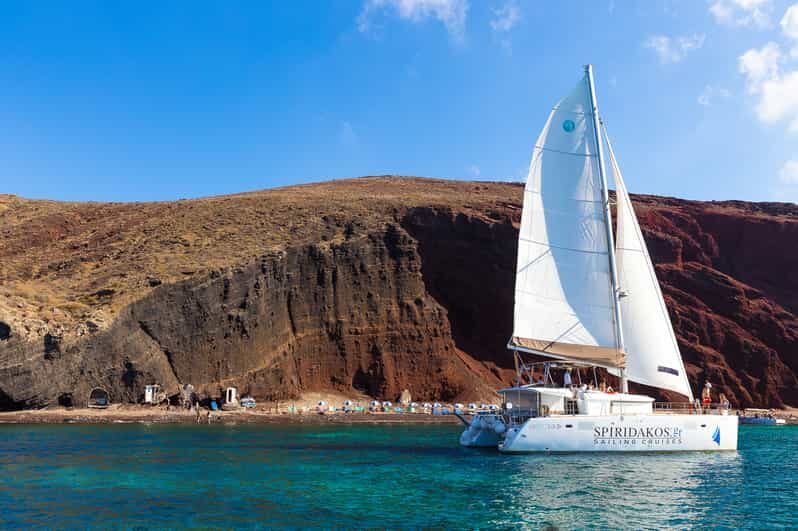 Santorini: Sailing Catamaran Cruise with BBQ and Drinks - Entering Santorini by Catamaran: Why This Feels Like the Right Kind of Luxury