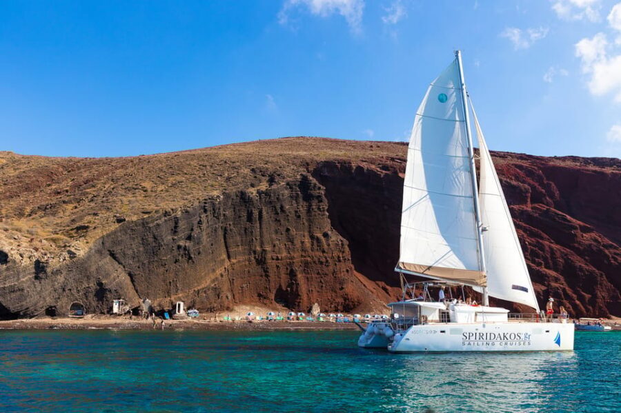 Santorini: Sailing Catamaran Cruise with BBQ and Drinks - Morning vs Sunset: Choosing the Departure That Fits Your Day
