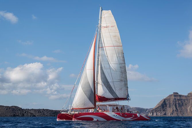 Santorini Sailing Dream Catcher with BBQ Lunch and Drinks - Why this Santorini catamaran day feels like the best use of your time